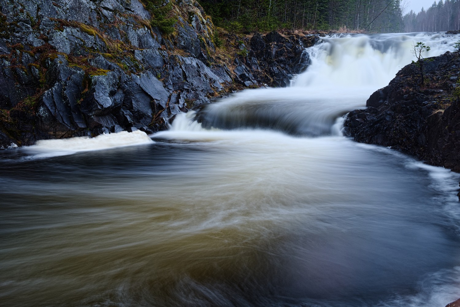 Водопад Кивач 4k