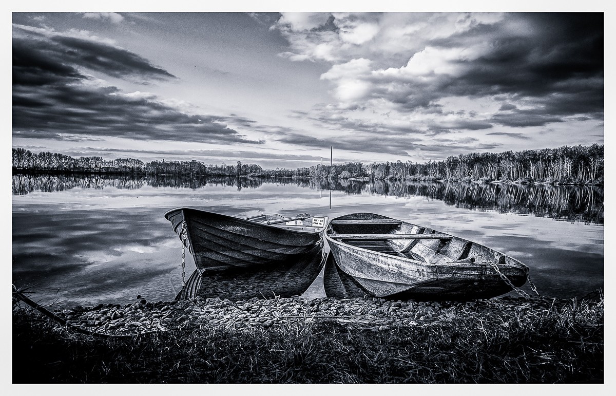 Boat on lake