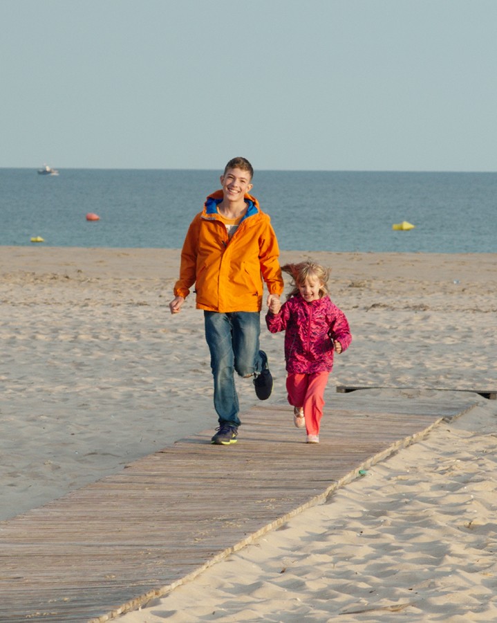 On the beach