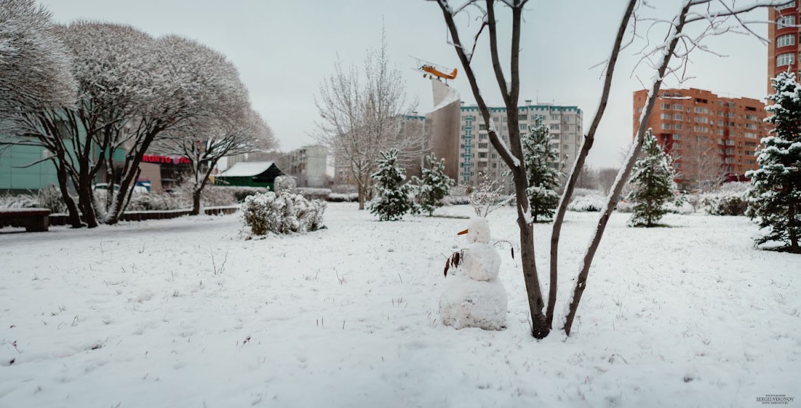 первый снег в городе3