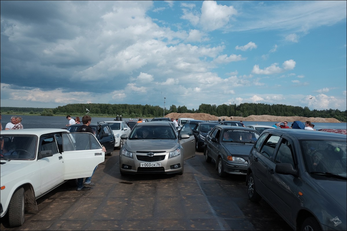 Мышкин. Переправа через Волгу