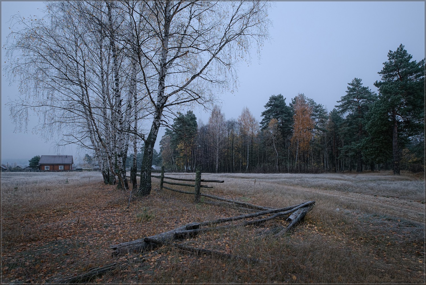 Деревенский рассвет