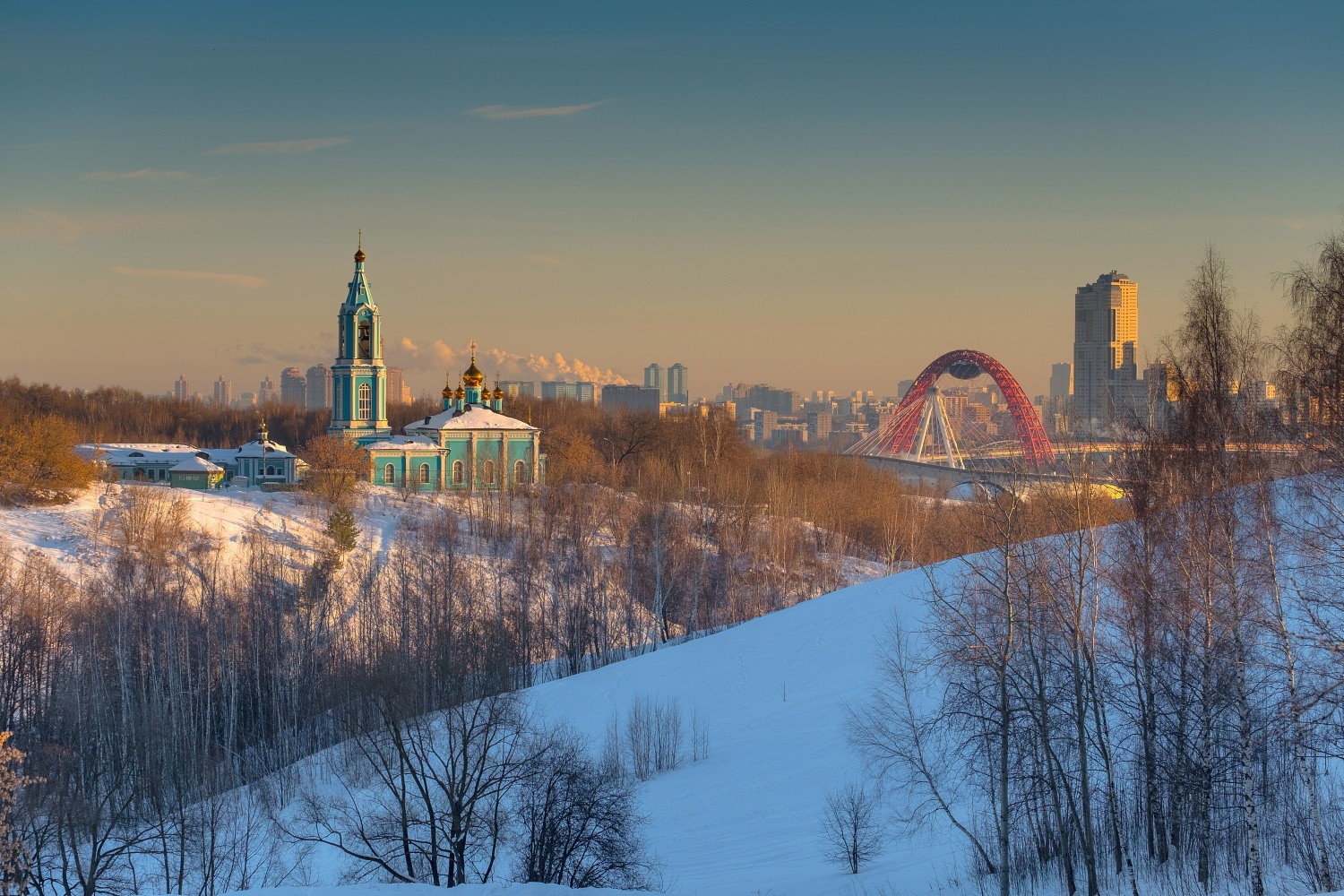 Утро в Крылатском.