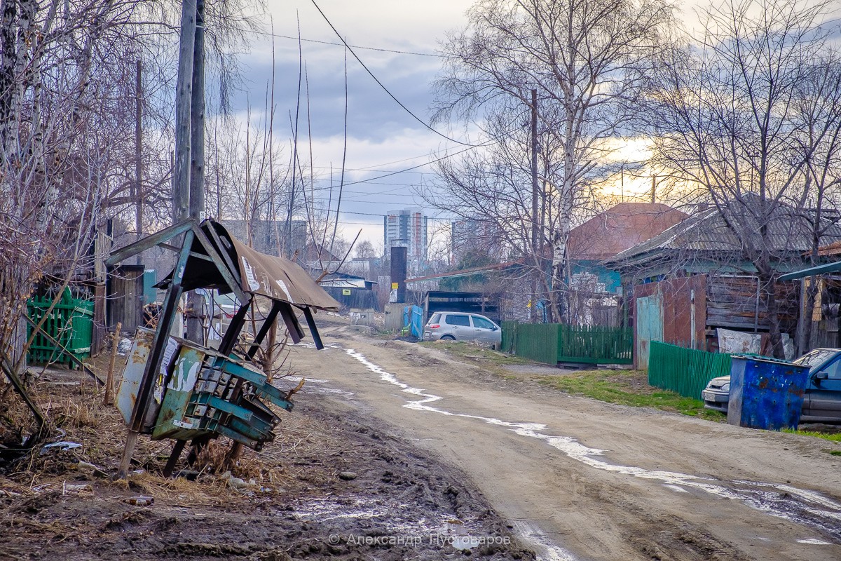 Сельские пейзажи почти в центре Красноярска