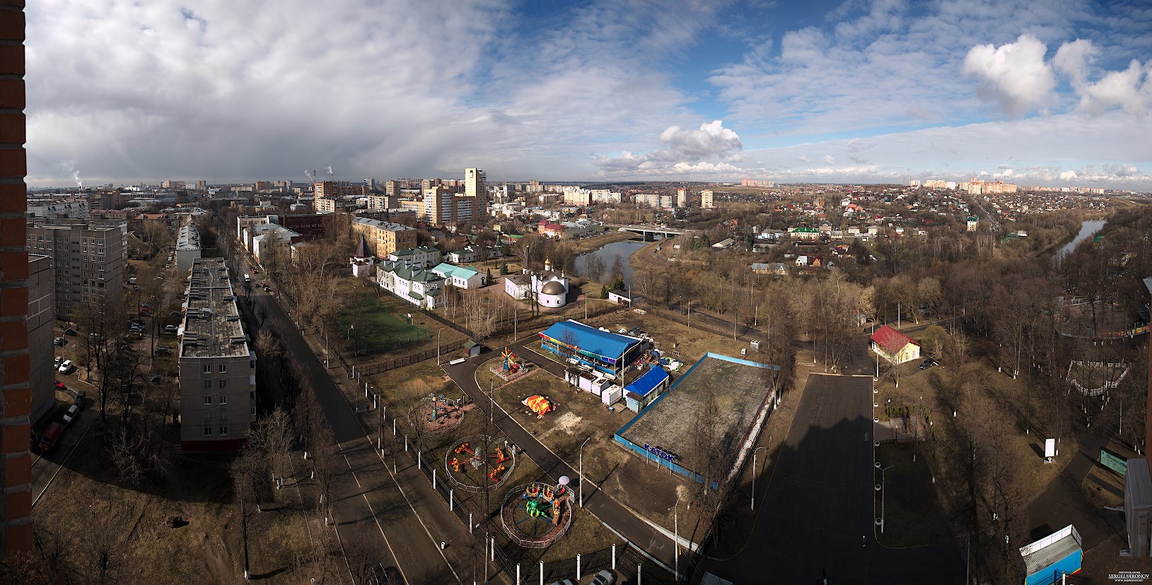 панорама на город Подольск