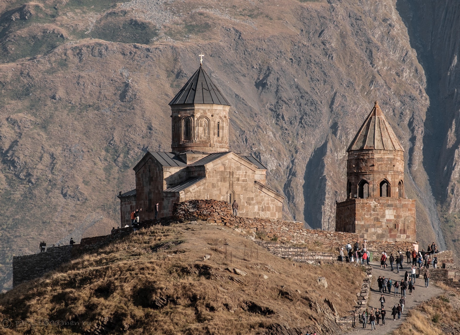 Церковь Св. Троицы, Казбеги, Грузия.