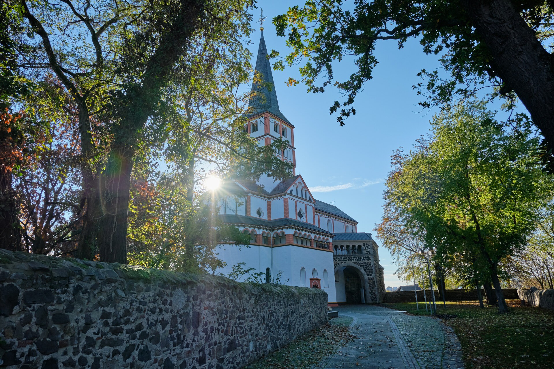 church nature landscape