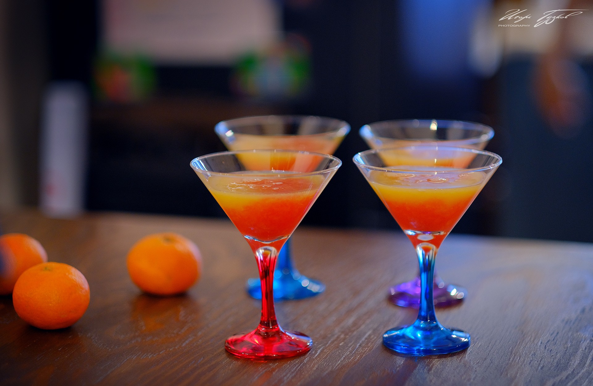 martini rose &  fresh orange juice