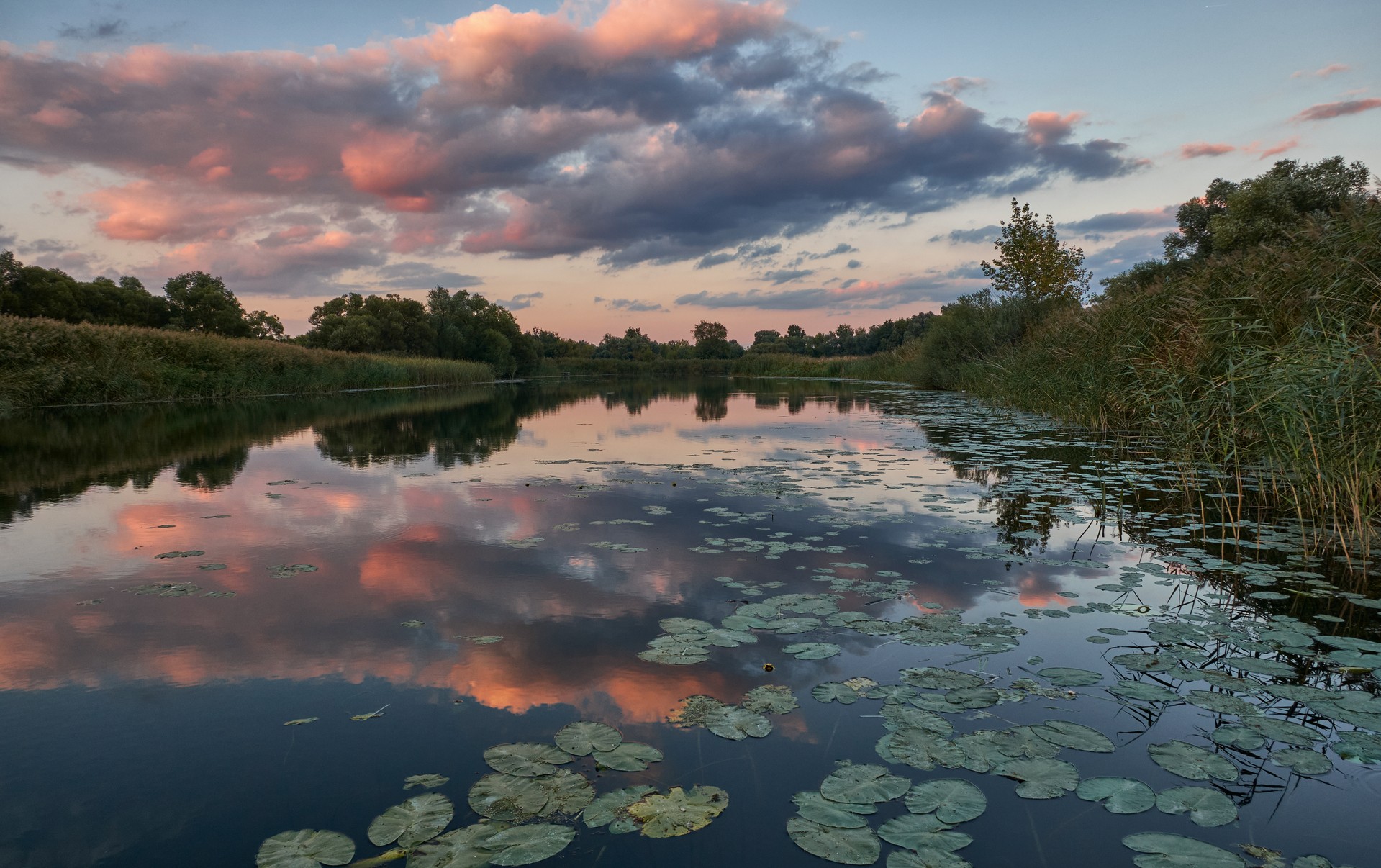 зеркало река