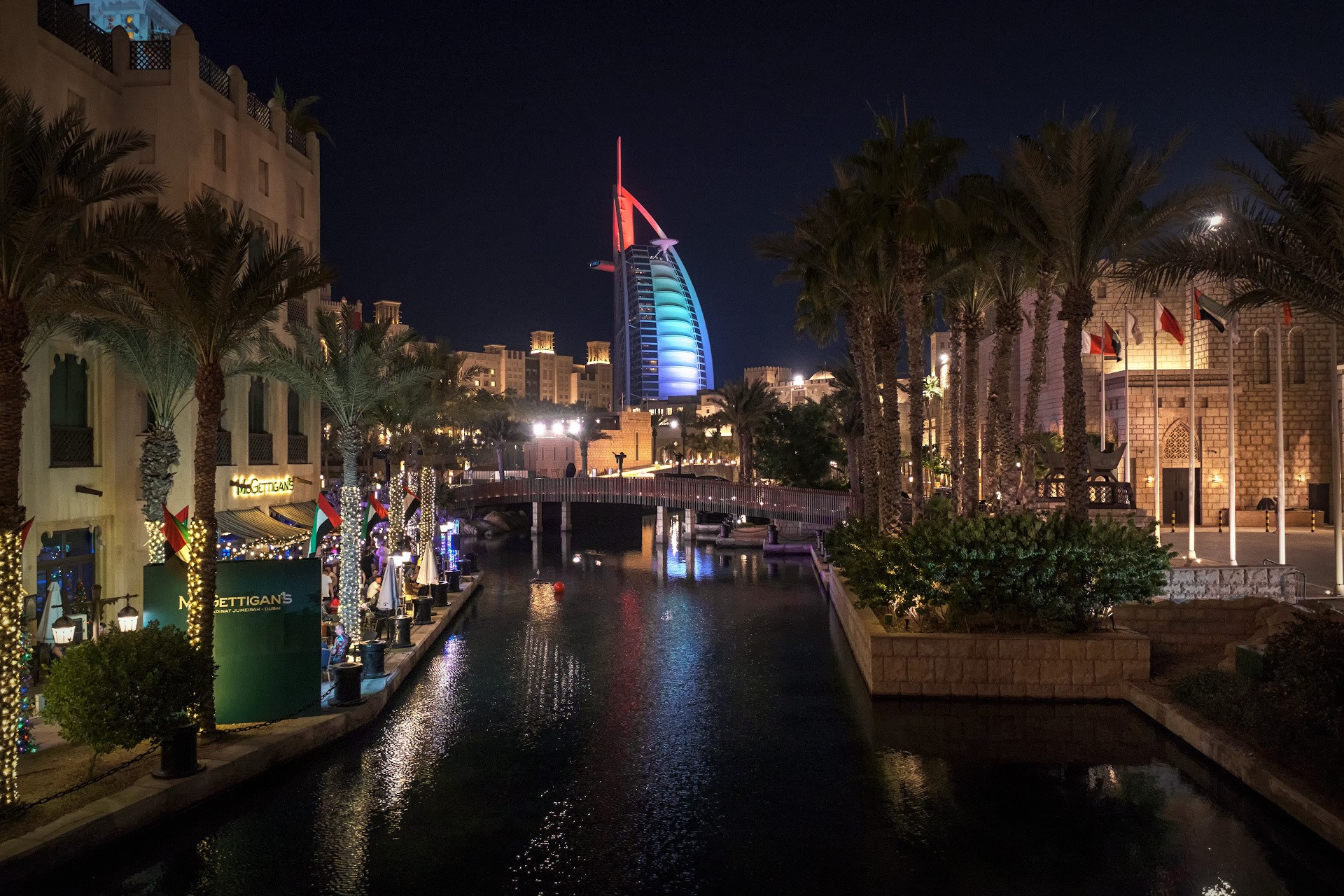 Burj Al Arab In UAE Colors